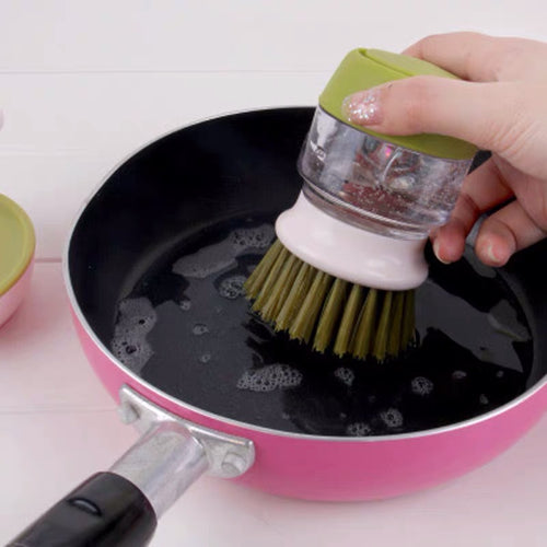 Cepillo Dispensador de Jabón para Cocina: Limpieza Fácil y Práctica